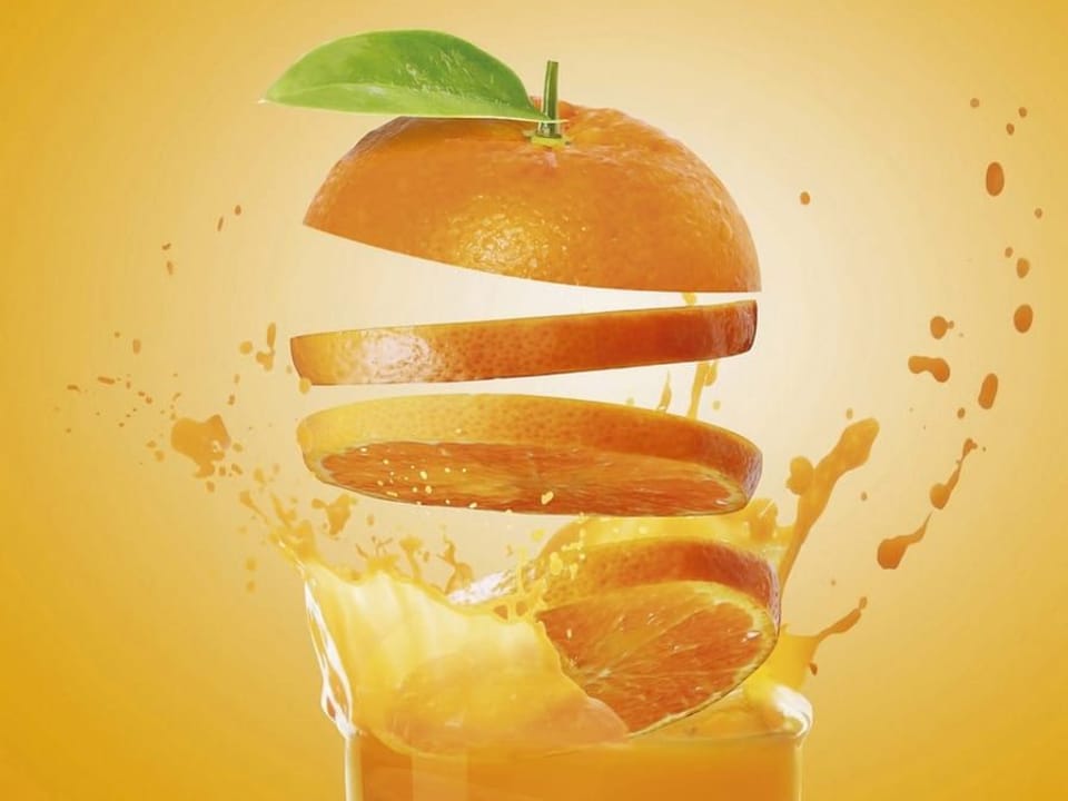 Fototapeta Pomarańcze w powietrzu na wymiar