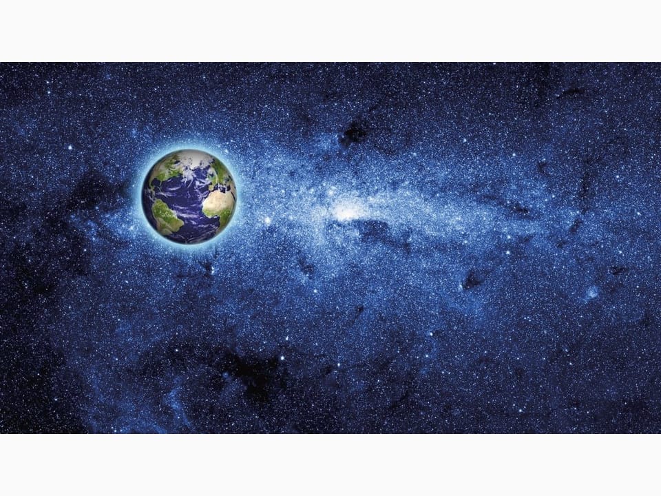 Fototapeta Planeta Ziemia w kosmosie na wymiar