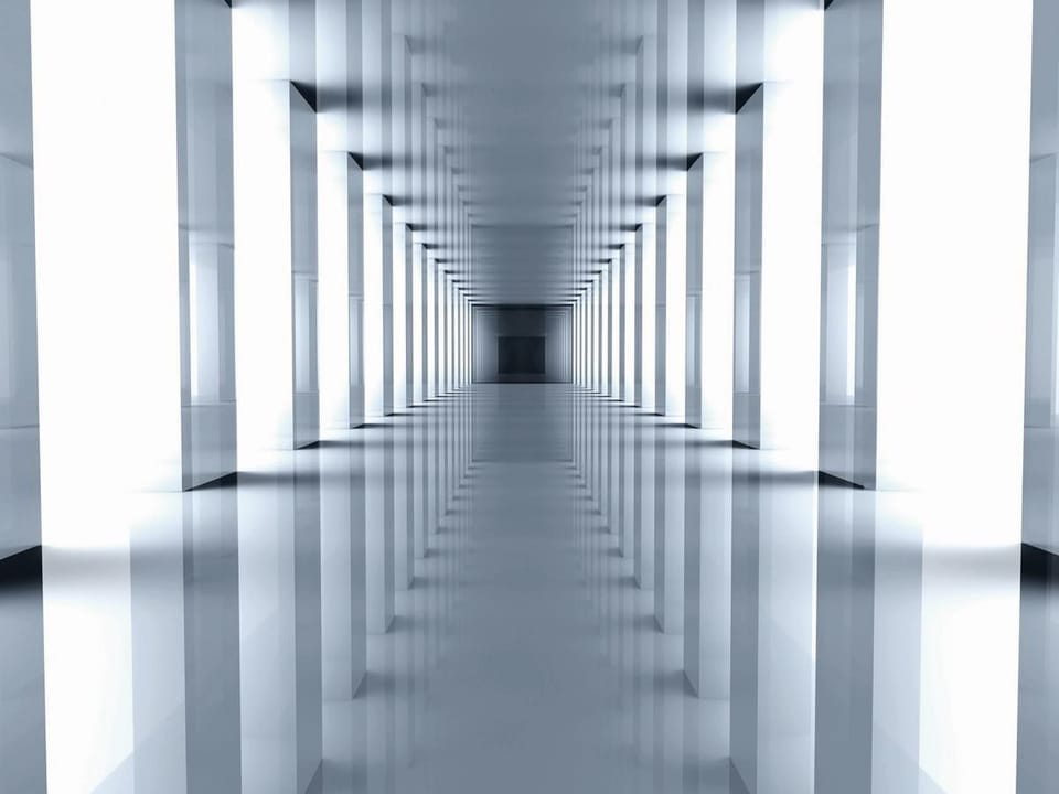 Fototapeta Futurystyczny korytarz 3D na wymiar