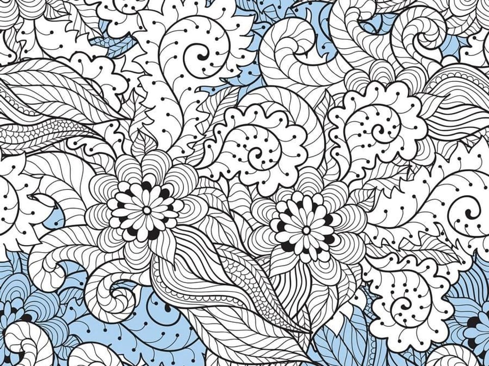 Fototapeta Ornamenty roślinne z liśćmi na wymiar