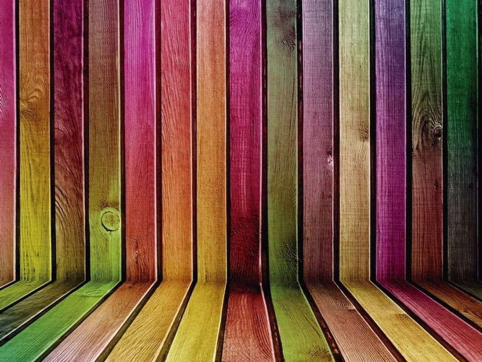 Fototapeta Kolorowe Deski Drewniane