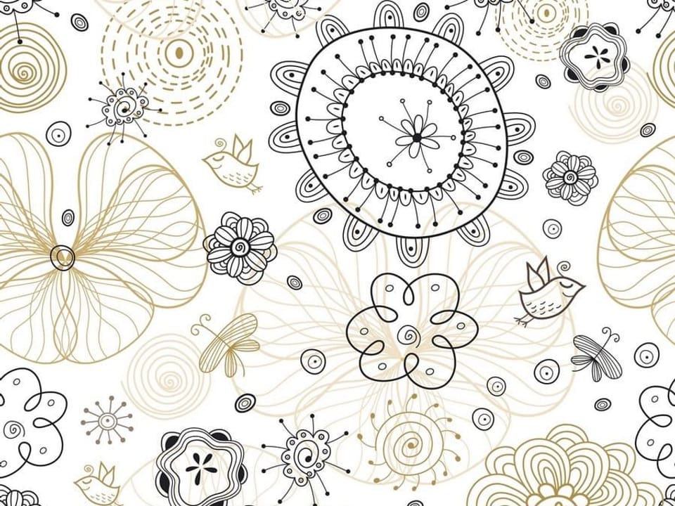 Fototapeta Abstrakcyjne Kwiatowe Wzory