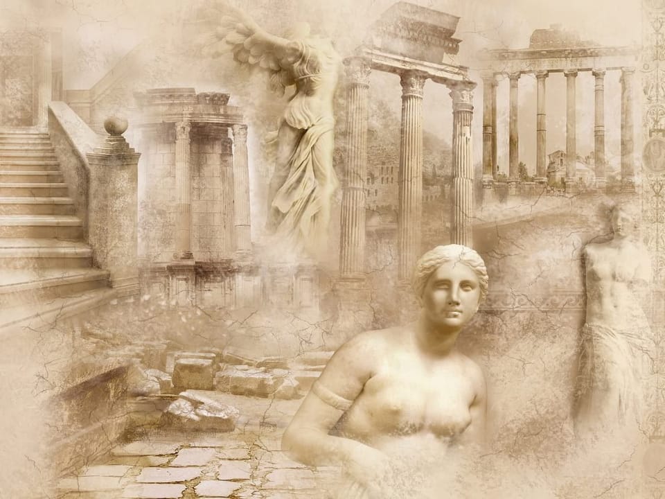 Fototapeta Starożytne Kolumny i Rzeźby na wymiar