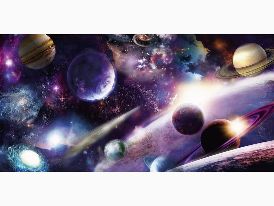 Fototapeta Planety w przestrzeni kosmicznej na wymiar
