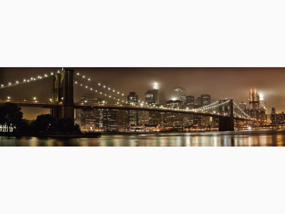 Fototapeta Nocny Most z Wieżowcami