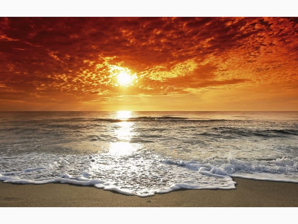 Fototapeta Zachód słońca nad oceanem