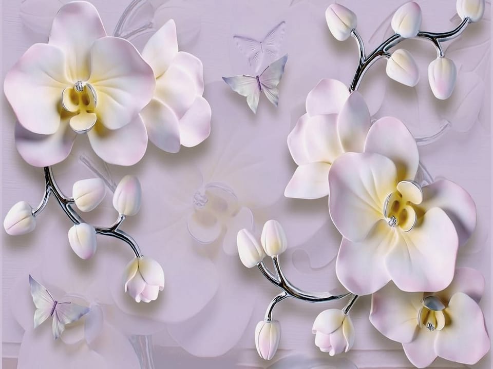Fototapeta Orchidee na Gałązkach na wymiar