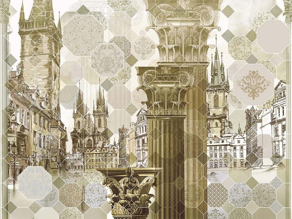 Fototapeta Kolumny i zabytki w tle na wymiar
