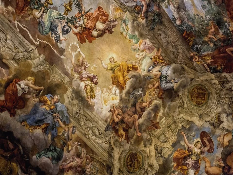 Fototapeta Barwna scena mitologiczna na wymiar