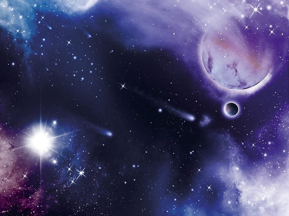 Fototapeta Kosmiczna Scena z Planetami na wymiar