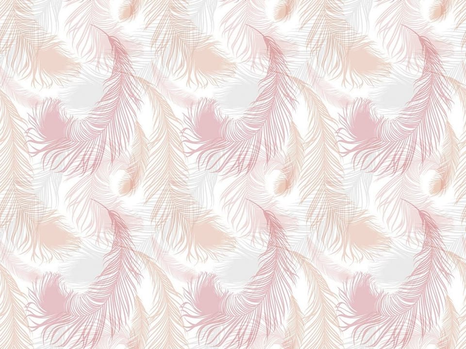 Fototapeta Pastelowy wzór z piórami na wymiar