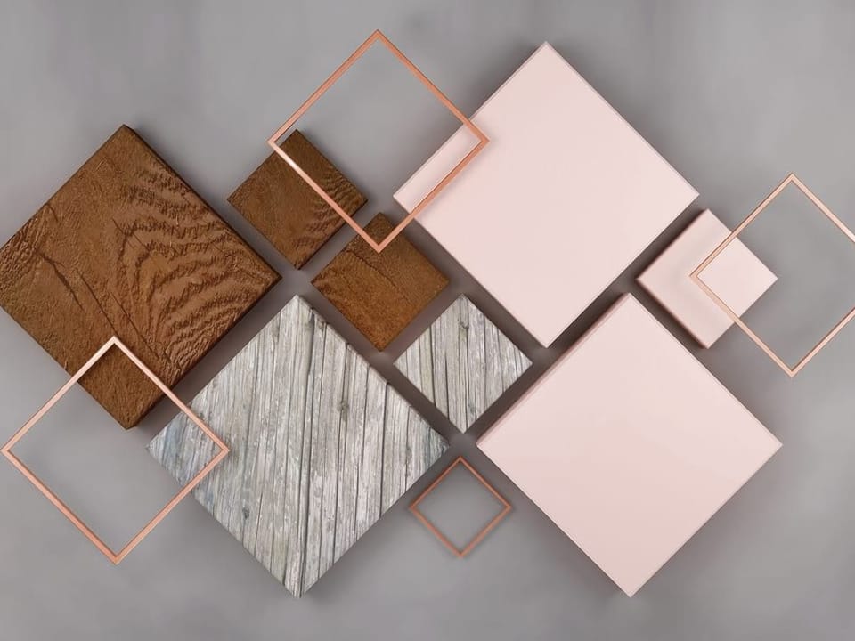 Fototapeta Geometryczne kształty na szaro na wymiar