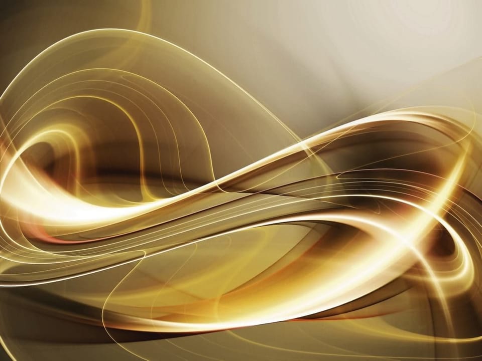 Fototapeta Abstrakcyjne złote fale i linie