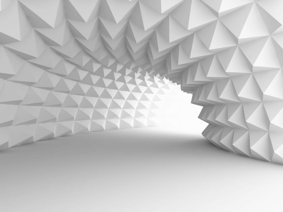 Fototapeta Geometryczny tunel 3D na wymiar