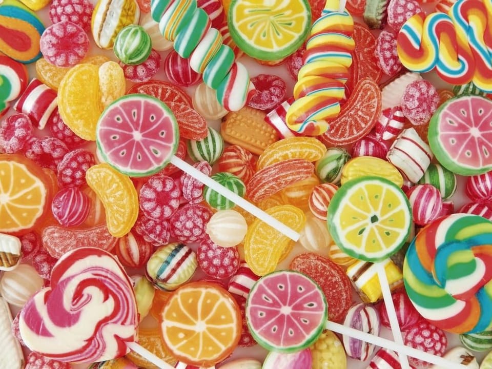 Fototapeta Kolorowe cukierki i lizaki