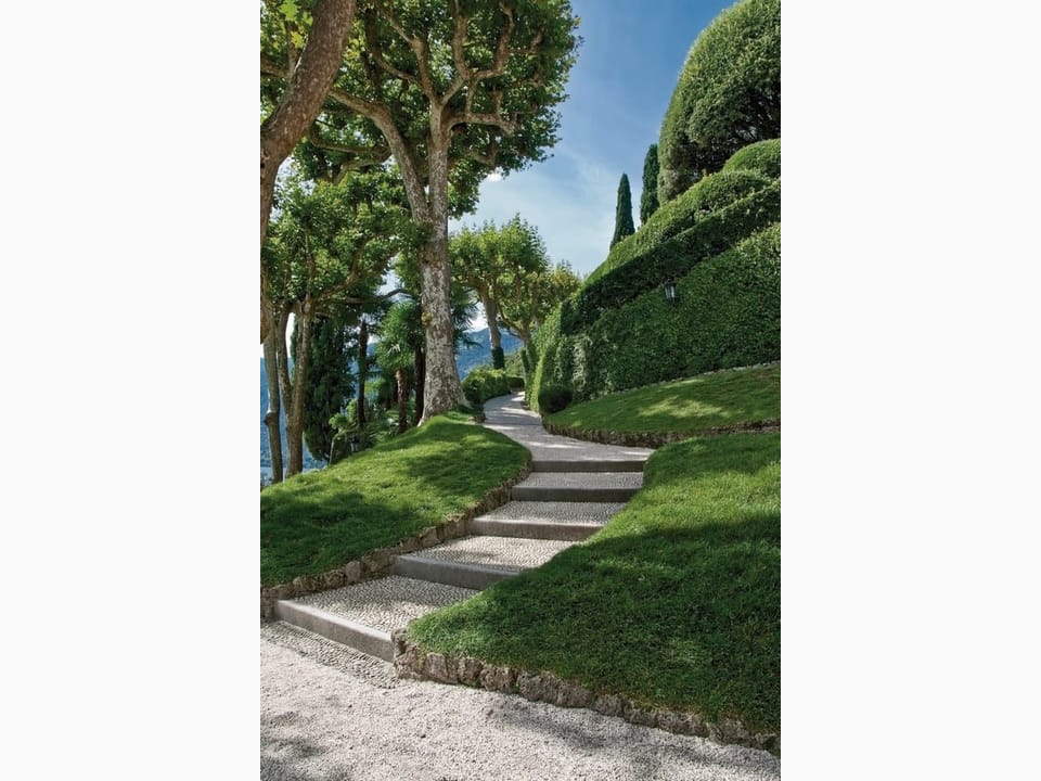 Fototapeta Kamienne schody w ogrodzie