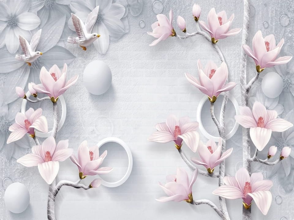 Fototapeta Magnolie na gałęziach na wymiar