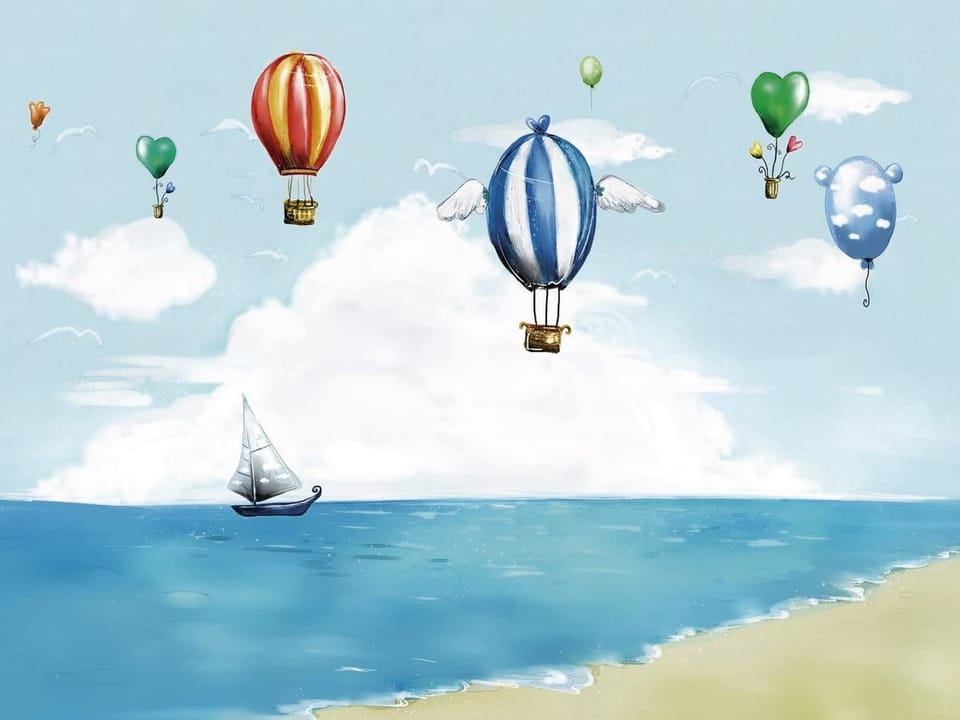 Fototapeta Balony nad Morzem