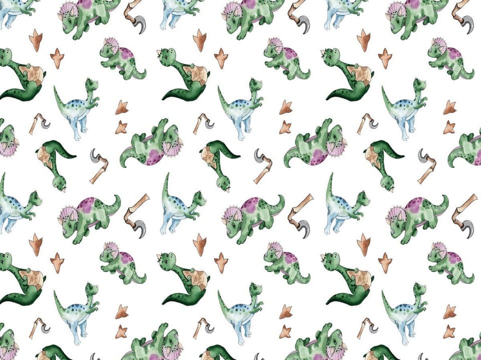 Fototapeta Kolorowe dinozaury dla dzieci na wymiar