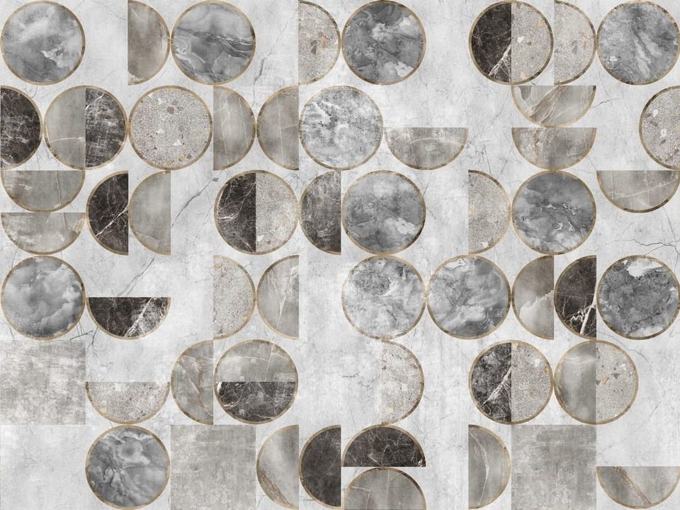 Fototapeta Geometryczne wzory z marmurowym akcentem na wymiar