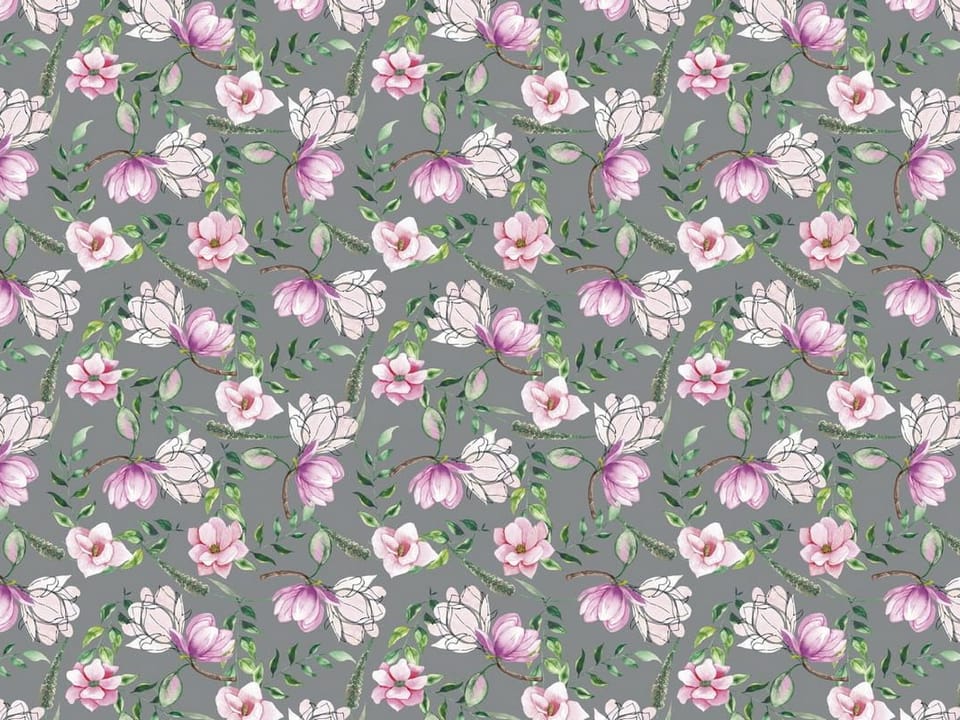 Fototapeta Magnolie na szarym tle na wymiar