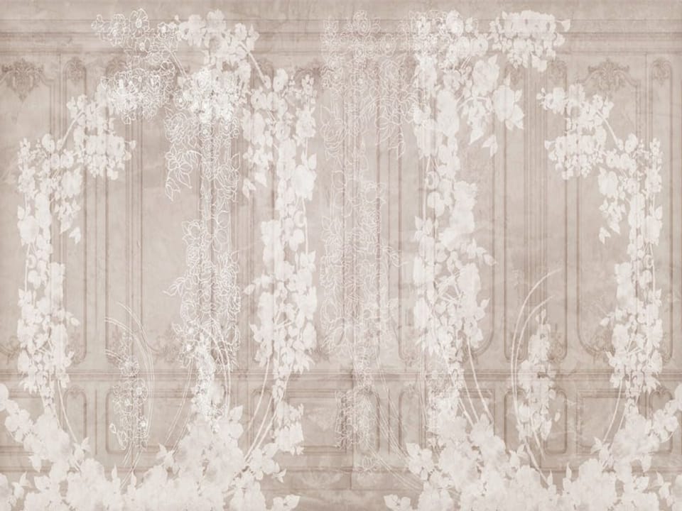 Fototapeta Ornamenty roślinne na panelach na wymiar