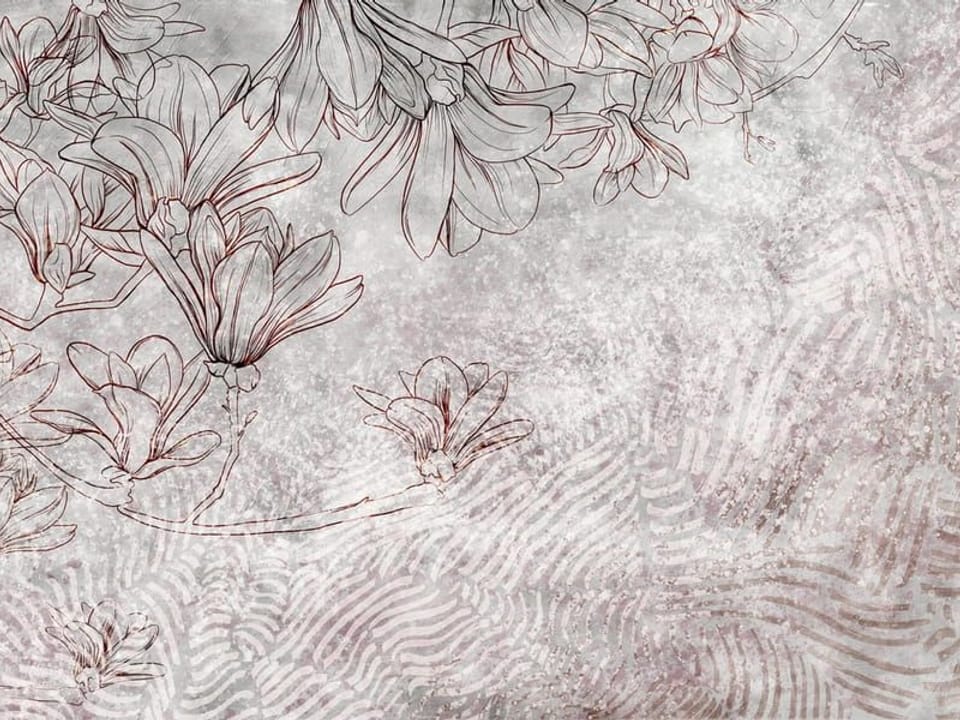 Fototapeta Kwiaty magnolii na gałęzi na wymiar