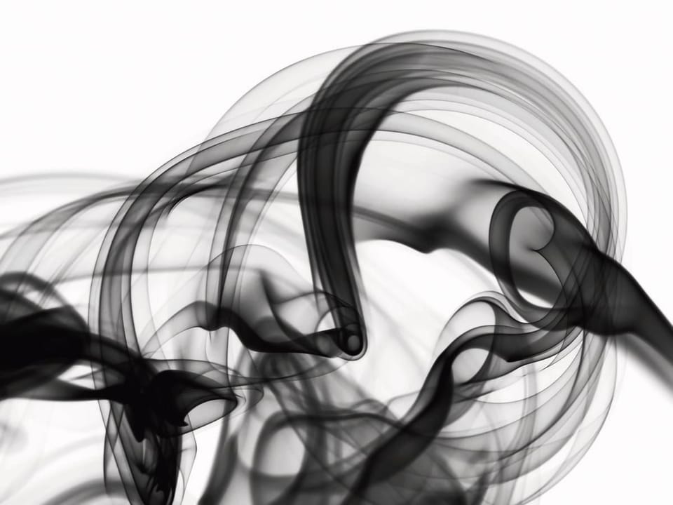 Fototapeta Abstrakcyjne czarne linie na bieli