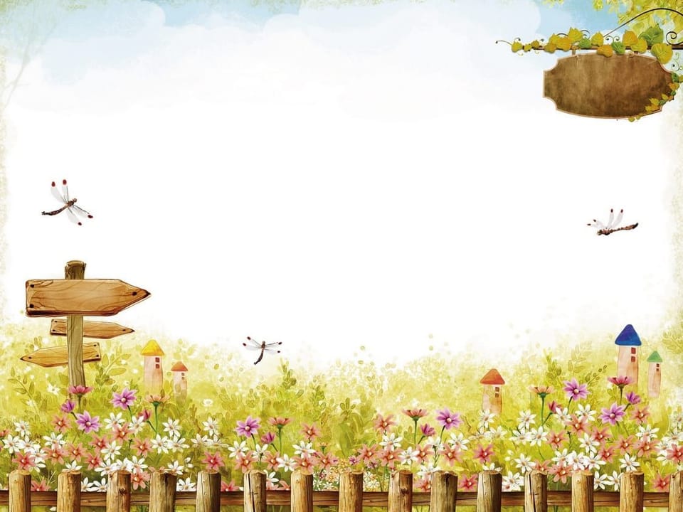 Fototapeta Drogowskaz wśród kwiatów