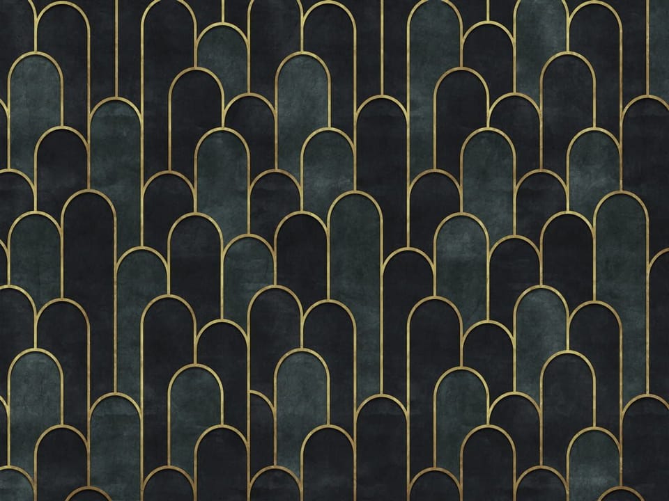 Fototapeta Geometryczny wzór z łukami na wymiar