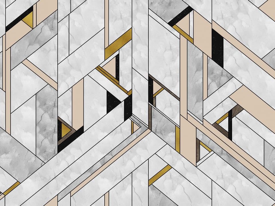Fototapeta Geometryczny wzór z prostokątów na wymiar