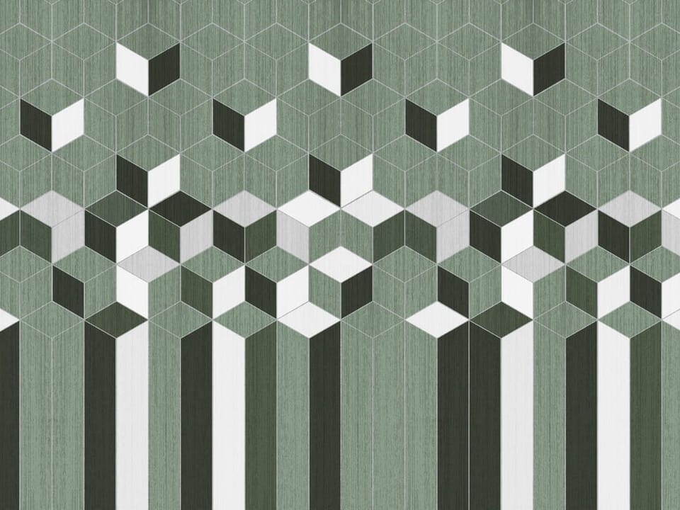 Fototapeta Geometryczny wzór z sześcianami na wymiar
