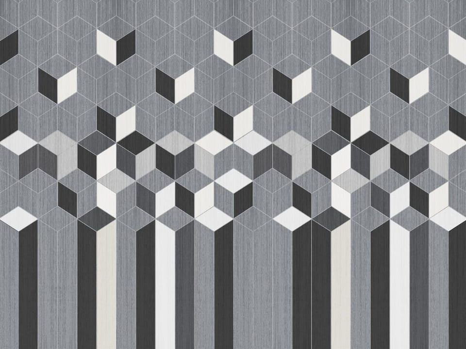 Fototapeta Geometryczny wzór z sześcianami na wymiar