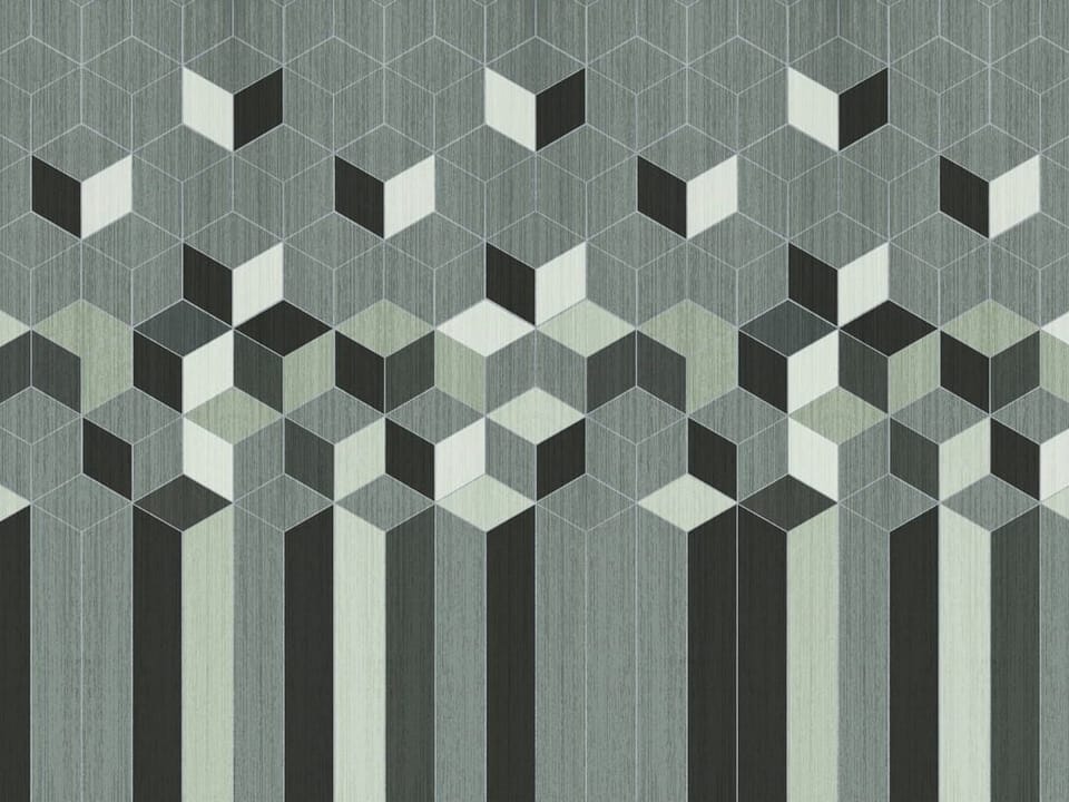 Fototapeta Geometryczny wzór z sześcianami na wymiar