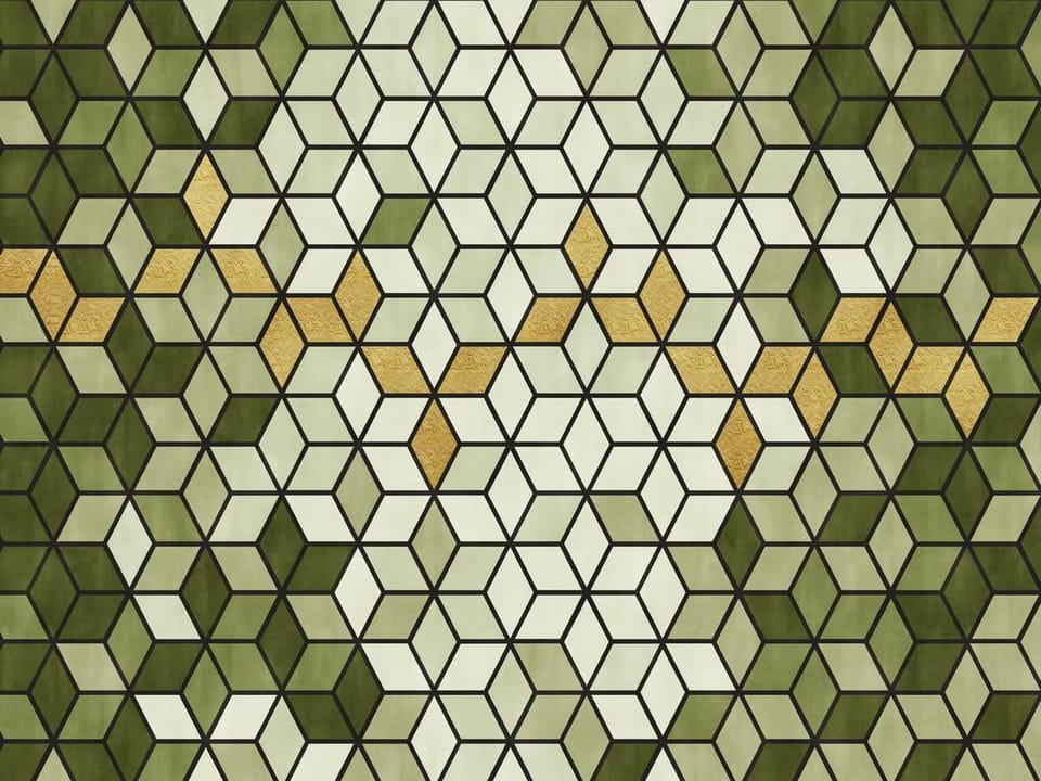 Fototapeta Geometryczny wzór z sześcianów na wymiar
