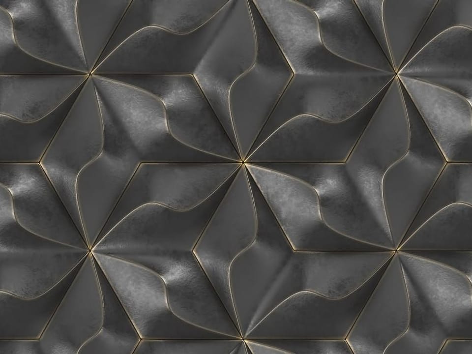 Fototapeta Geometryczny wzór z wypukłymi kształtami na wymiar