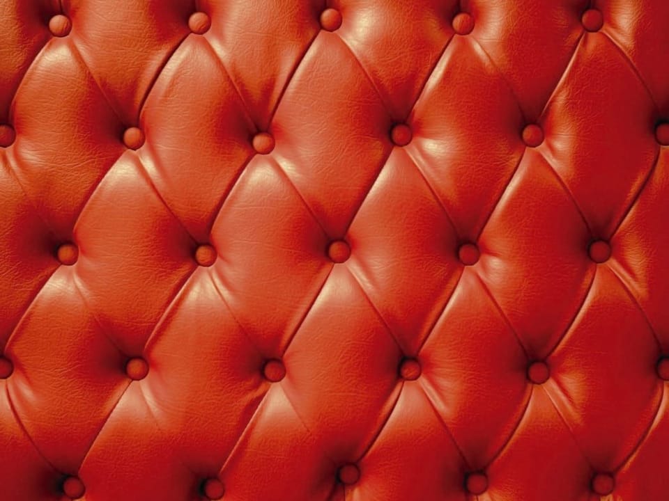 Fototapeta Czerwona Pikowana Skóra