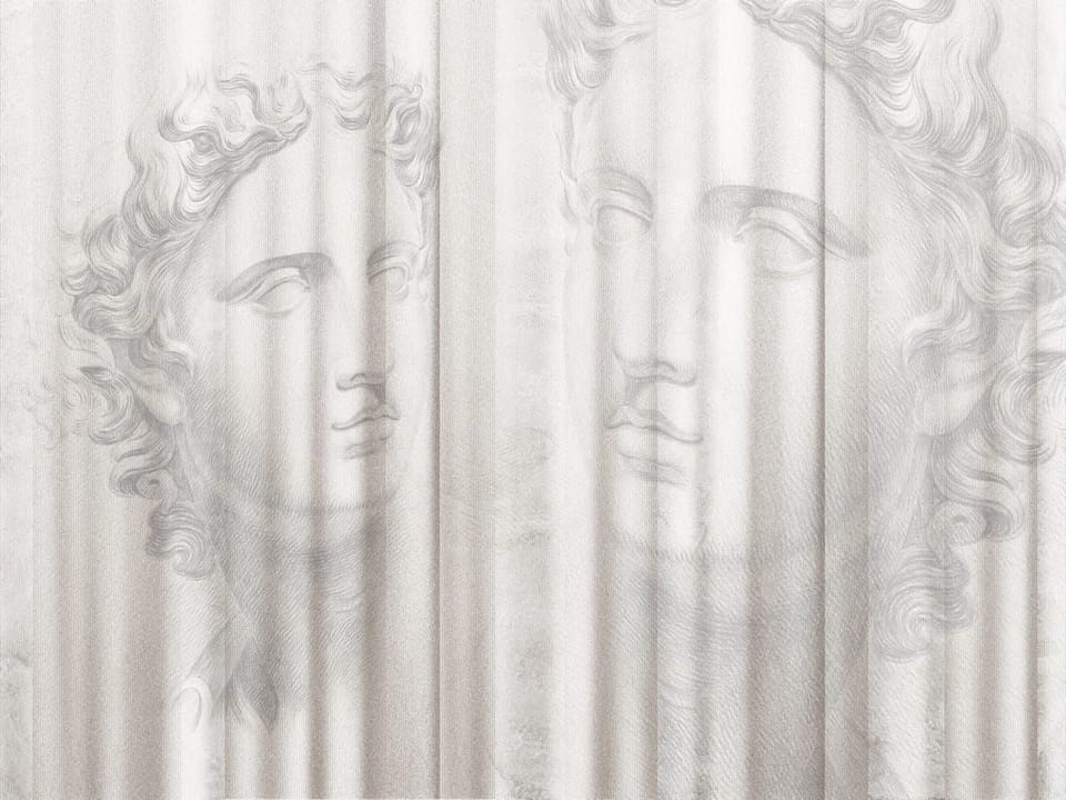 Fototapeta Klasyczne Popiersia na Zasłonie na wymiar