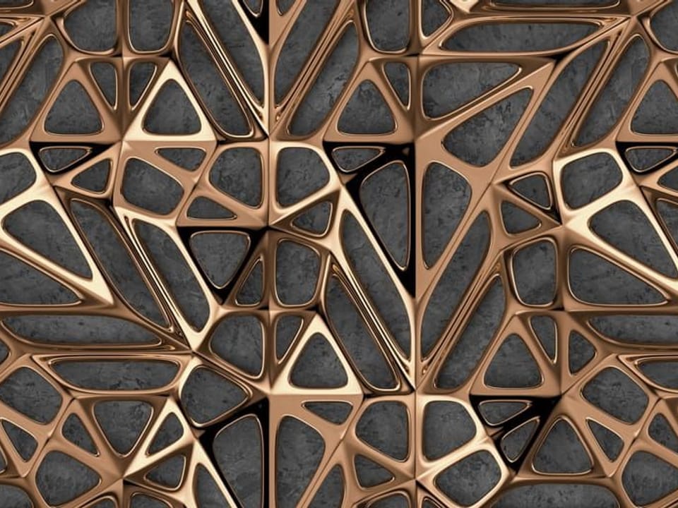 Fototapeta Geometryczny wzór z brązowych linii na wymiar