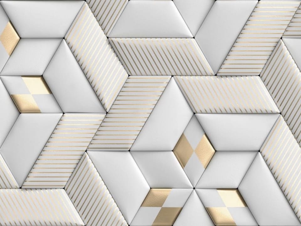 Fototapeta Geometryczny wzór 3D z rombów na wymiar