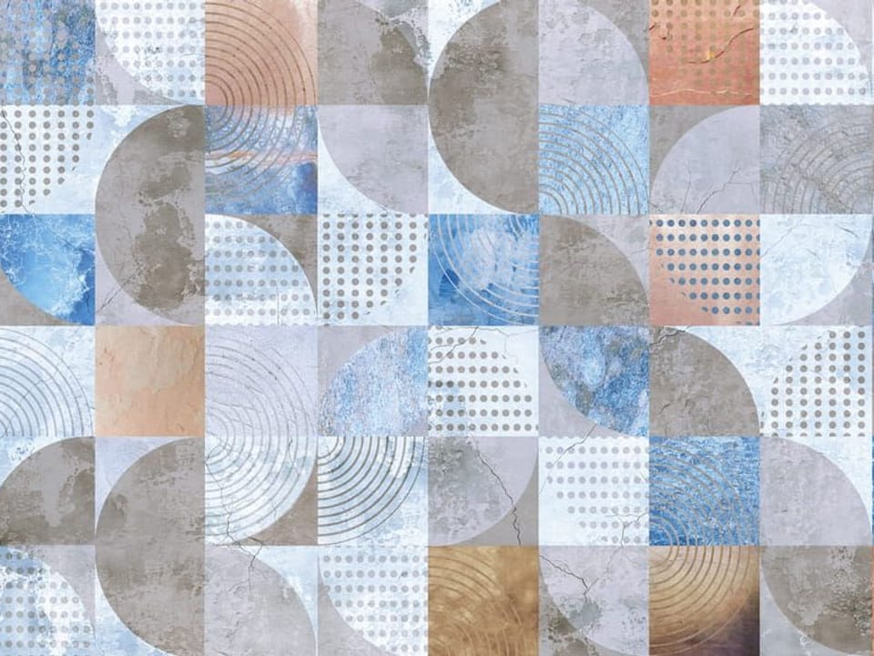 Fototapeta Geometryczny wzór z kwadratów na wymiar