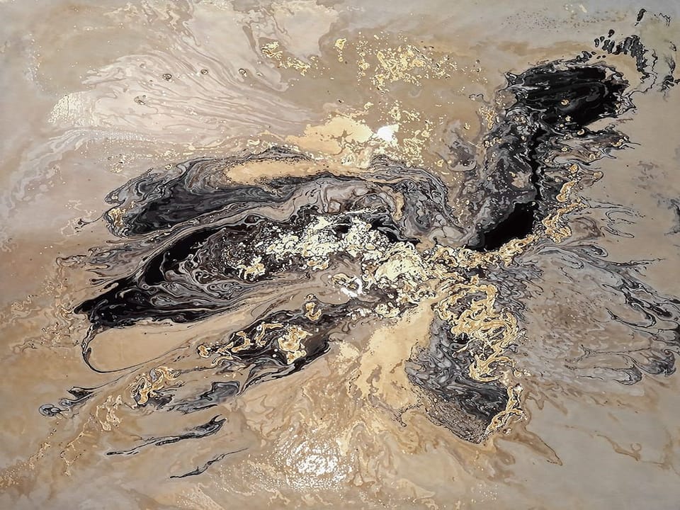Fototapeta Abstrakcyjne Wiry Fluid Art na wymiar