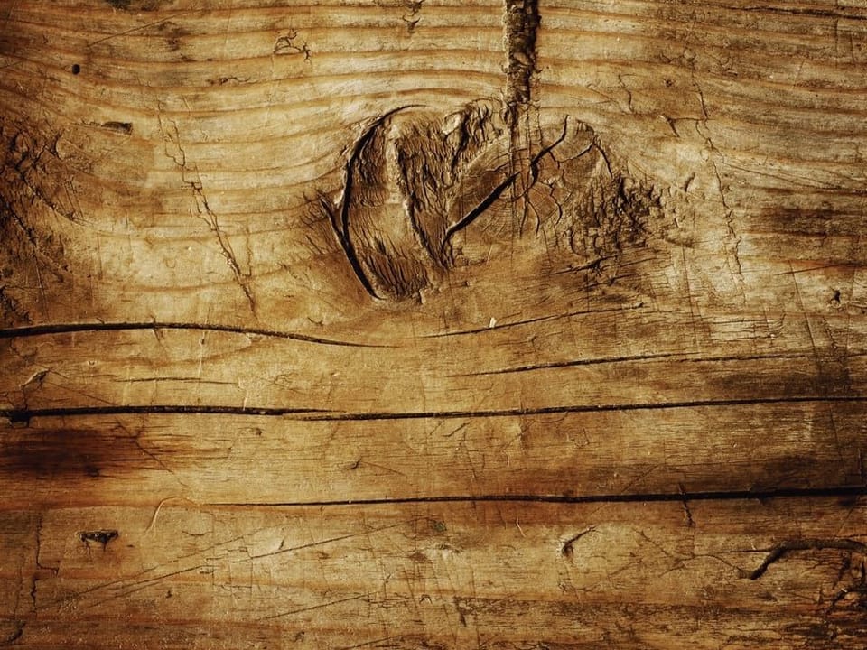 Fototapeta Drewniana powierzchnia z sękiem