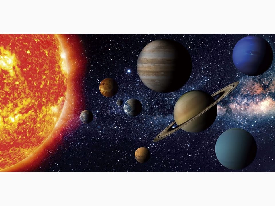 Fototapeta Planety Układu Słonecznego w Kosmosie na wymiar