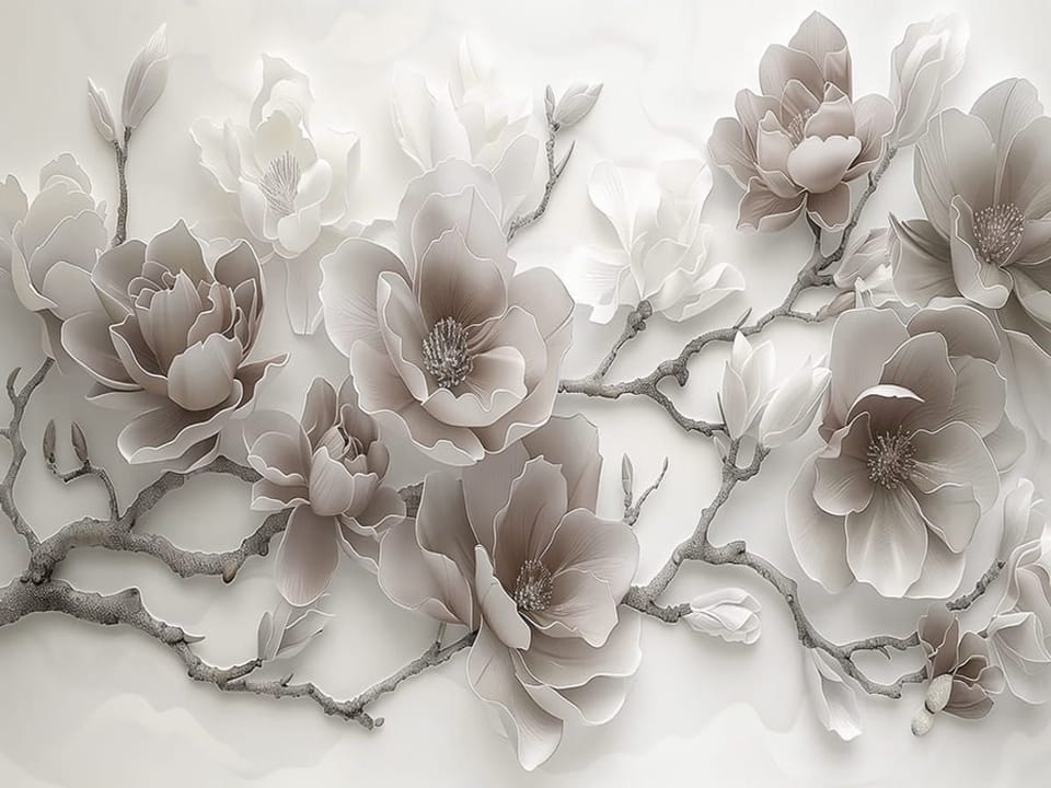 Fototapeta Magnolie na gałęziach na wymiar