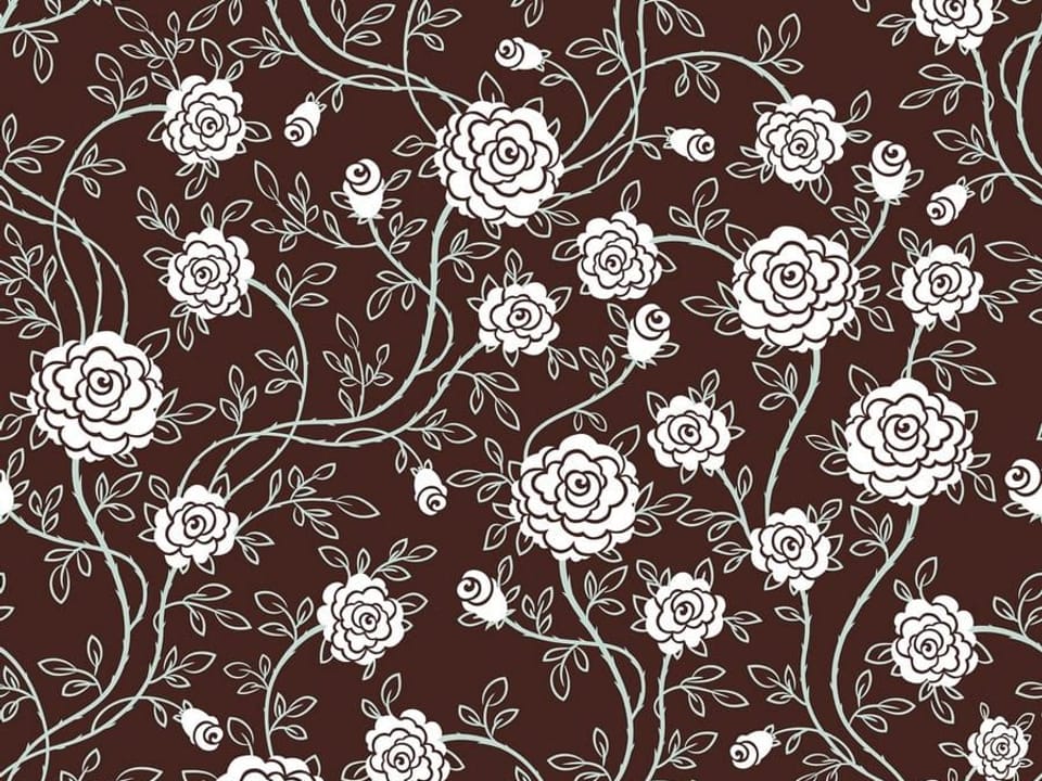 Fototapeta Białe kwiaty na ciemnym tle