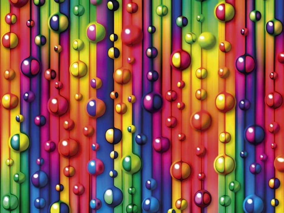 Fototapeta Kolorowe Krople na Paskach