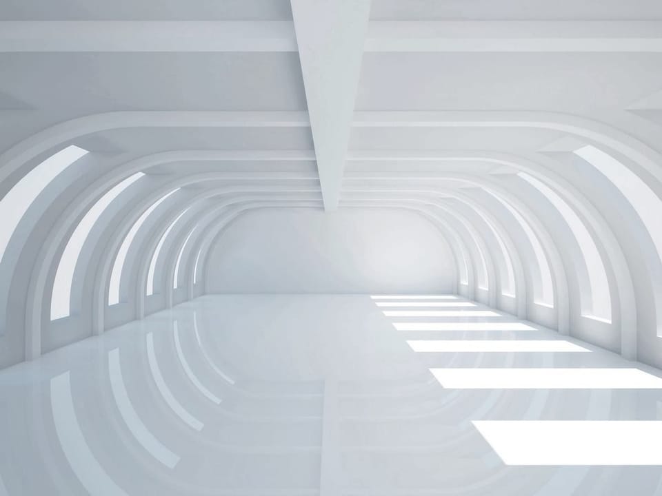 Fototapeta Tunel 3D z łukowatym sklepieniem