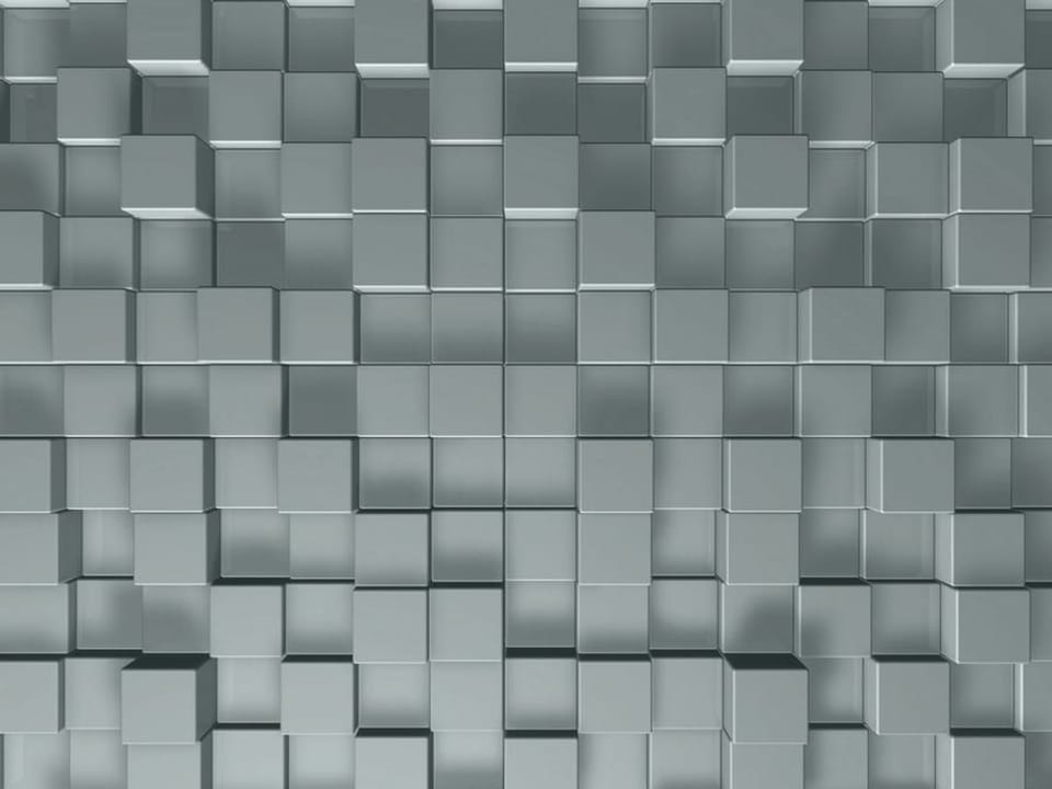 Fototapeta Trójwymiarowa ściana z sześcianów