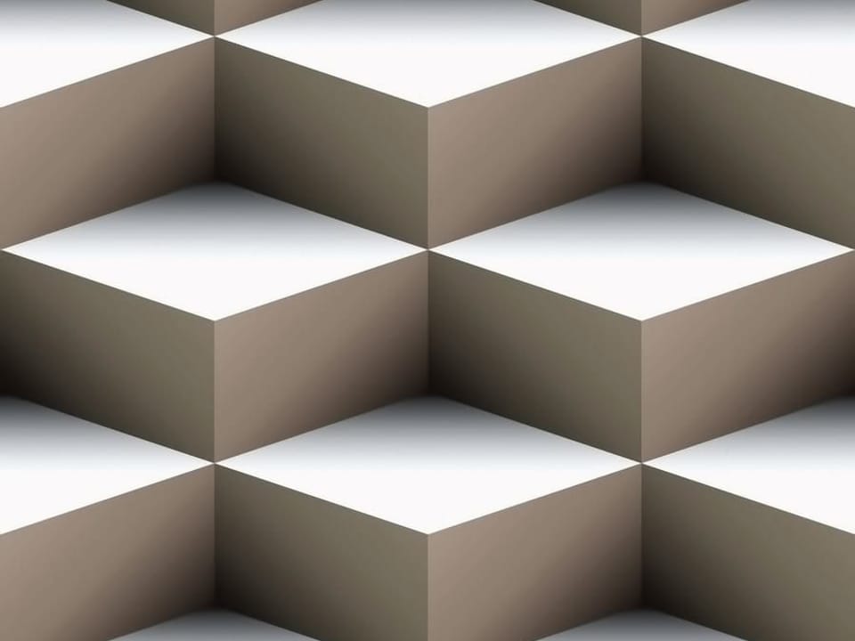 Fototapeta Trójwymiarowe geometryczne sześciany